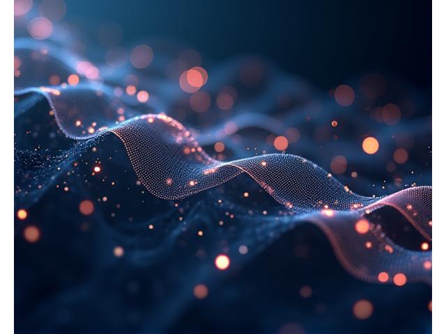 Vizualizare futuristă a datelor biologice interconectate cu tehnologia, ilustrând biohacking-ul pentru longevitate.